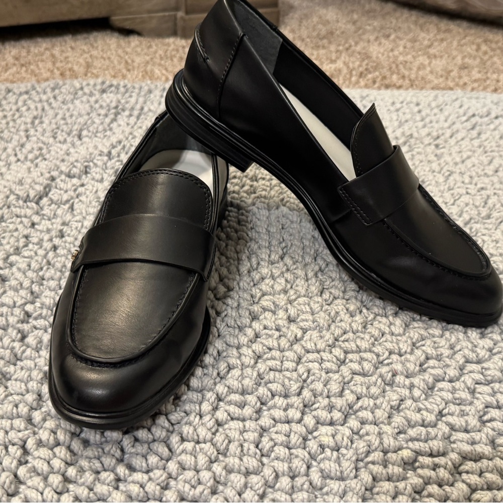 Franco Sarto Black Loafers